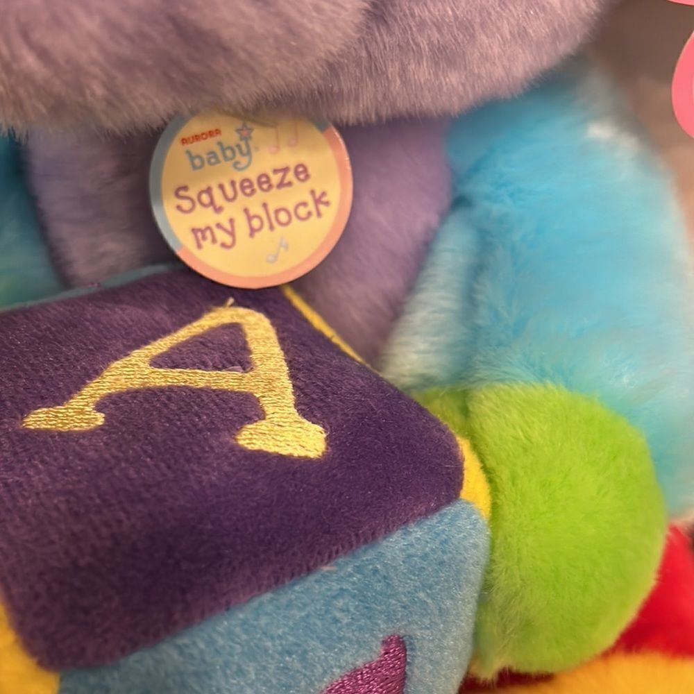 Aurora BABY Elephant Musical with Alphabet Block - Picture 6 of 7